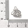 Rack Plating Brass Micro Pave Cubic Zirconia Charms KK-M014-08P-3