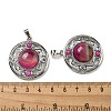 Natural Banded Agate Dyed Pendants G-Q158-03V-3