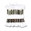 10 Skeins 12-Ply Metallic Polyester Embroidery Floss OCOR-Q057-A19-2