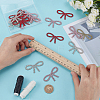 18Pcs 3 Colors Hot Glue & Rhinestone Sequin Patches PATC-FG0002-51-3