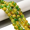 Natural Dyed White Jade Beads Strands G-M402-C04-15-5