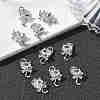 SHEGRACE Brass Cubic Zirconia Pendants XGRQ3K783-543P-4