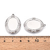 304 Stainless Steel Pendant Cabochon Settings X-STAS-T067-17P-3