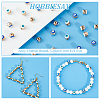 HOBBIESAY 120Pcs 2 Colors Alloy Enamel Beads FIND-HY0002-54-4