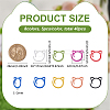 40Pcs 8 Colors Iron Knitting Stitch Marker Rings DIY-FG0007-90-2