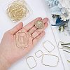 CHGCRAFT 36Pcs 3 Styles Alloy Open Back Bezel Pendants FIND-CA0006-07-3