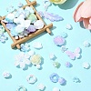 Rainbow Iridescent Plating Acrylic Beads OACR-FS0001-99B-8