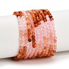 Gradient Color Natural Rose Quartz & Red Hematoid Quartz Beads Strands GG-CBA1668-A03-3mm-2