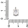 304 Stainless Steel Micro Pave Cubic Zirconia Charms STAS-L022-160P-A02-3