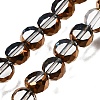 Electroplated Transparent Glass Beads Strands GL-CBA98F0-06B-06-1