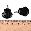 Natural Obsidian Pendants G-T138-208A-3