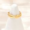 Brass Adjustable Cuff Rings for Women RJEW-B132-02A-G-1