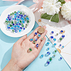 90Pcs 9 Styles Handmade Luminous Inner Flower Lampwork Beads LAMP-PH0001-26-3