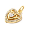 Brass Micro Pave Cubic Zirconia Pendants KK-S510-49G-05-2