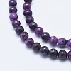 Natural Lepidolite/Purple Mica Stone Beads Strands G-E444-40-6mm-3