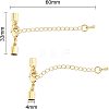 Brass Chain Extender KK-FH0001-47-2