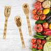 6Pcs Bamboo Spoons & Knifes & Forks AJEW-WH0411-002-4