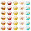30Pcs 5 Colors Handmade Lampwork Beads LAMP-TA0001-51-3