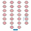 Alloy Enamel Links Connectors ENAM-TA0002-15A-11