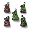 Dyed Natural Marble Pendants G-B127-07P-04-2