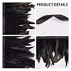 Gothic Style Natural Feather Cape AJEW-WH0329-66-6
