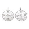 Brass Micro Pave Clear Cubic Zirconia Pendants KK-S356-541P-NF-1
