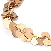 Brass Flat Round Charm Bracelets BJEW-JB05725-02-2