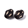 Natural Schima Wood European Beads WOOD-Q001-02-2