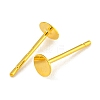 925 Sterling Silver Flat Pad  Stud Earring Findings LS-STER-K167-045C-G-2