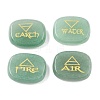 4Pcs 4 Styles Natural Green Aventurine Display Decorations G-F786-02D-05-1