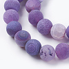 Natural Weathered Agate Beads Strands X-G-G589-10mm-06-3