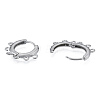 Tarnish Resistant 304 Stainless Steel Hoop Earrings Findings STAS-N092-188-3