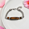 Natural Tiger Eye Round Beaded Bracelets PO7911-6