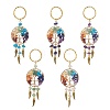 Natural & Synthetic Mixed Stone Keychain KEYC-JKC00435-1