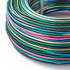 5 Segment Colors Round Aluminum Craft Wire AW-E002-2mm-B07-3