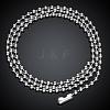 316L Stainless Steel Ball Chain Necklaces for Men NJEW-BB07995-18-2