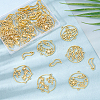 40Pcs 2 Style Alloy Lantern Links PALLOY-OC0002-90-5