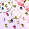 18Pcs 6 Colors Handmade Lampwork Beads Strands LAMP-CJ0003-08-6