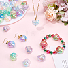 50Pcs Transparent Crackle Acrylic Beads TACR-PA0001-09-4