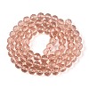 Transparent Glass Bead Strands GLAA-R095-8mm-34-2