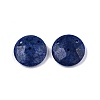 Natural Dyed Lapis Lazuli Connector Charms G-N326-149C-1