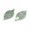 Spray Painted Hollow 430 Stainless Steel Pendants STAS-N121-07B-2