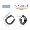 10 Pairs 304 Stainless Steel Hoop Earrings EJEW-UN0001-73-5