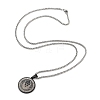Retro Mandala 201 Stainless Steel Box Chain Constellation Pendant Necklaces for Women Men LS-NJEW-M223-01F-3