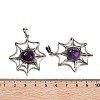 Natural Amethyst Spider Web Pendants G-Q163-09AS-08-3