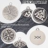 Unicraftale 4Pcs 2 Style 304 Stainless Steel Pendant STAS-UN0055-80-5