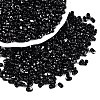 Picasso Spray Painted Glass Seed Beads SEED-T006-04-37-3