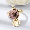 Brass Cuff Rings for Women GG-CBA7610-10G-06-2