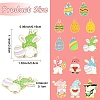 28Pcs 14 Styles Alloy Enamel Pendants ENAM-YW0008-65-3