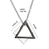 Simple Geometric Pendant Necklace TR3981-3-1